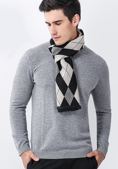 Plaid Pashmina Scarf