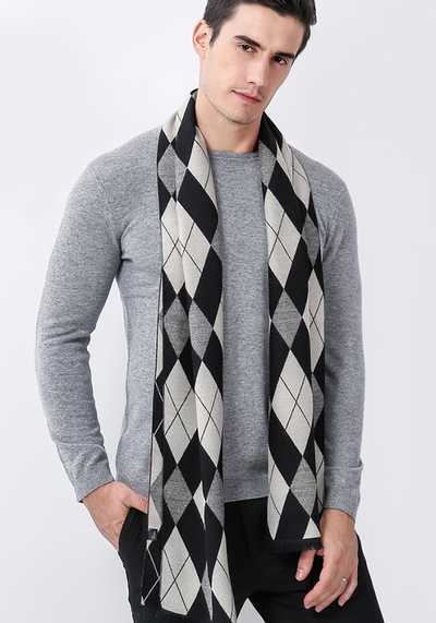 Plaid Pashmina Scarf