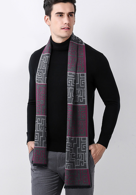 Plaid Pashmina Scarf