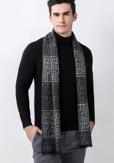 Plaid Pashmina Scarf