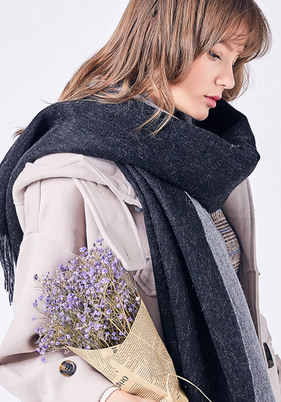 Wool Thick Foulard Scarf