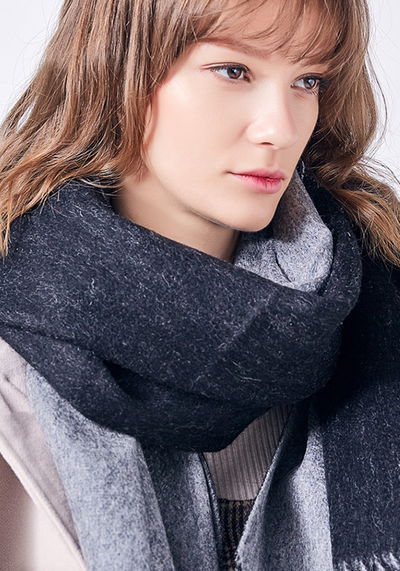 Wool Thick Foulard Scarf