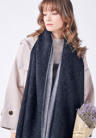 Wool Thick Foulard Scarf