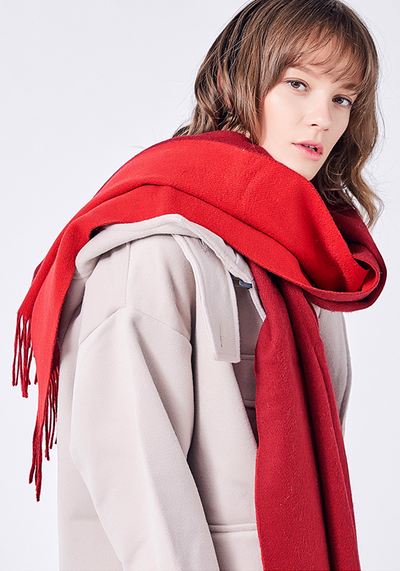 Wool Thick Foulard Scarf
