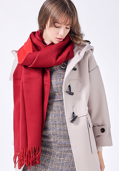 Wool Thick Foulard Scarf