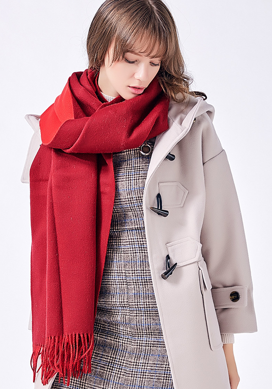 Wool Thick Foulard Scarf