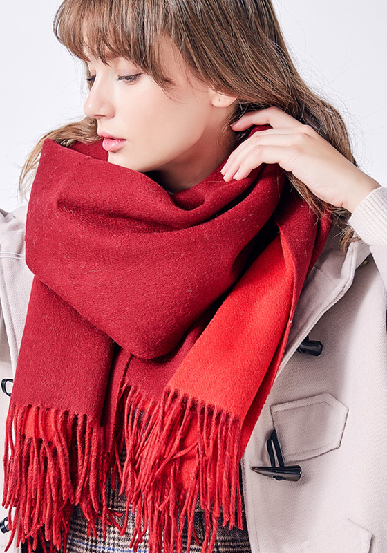 Wool Thick Foulard Scarf