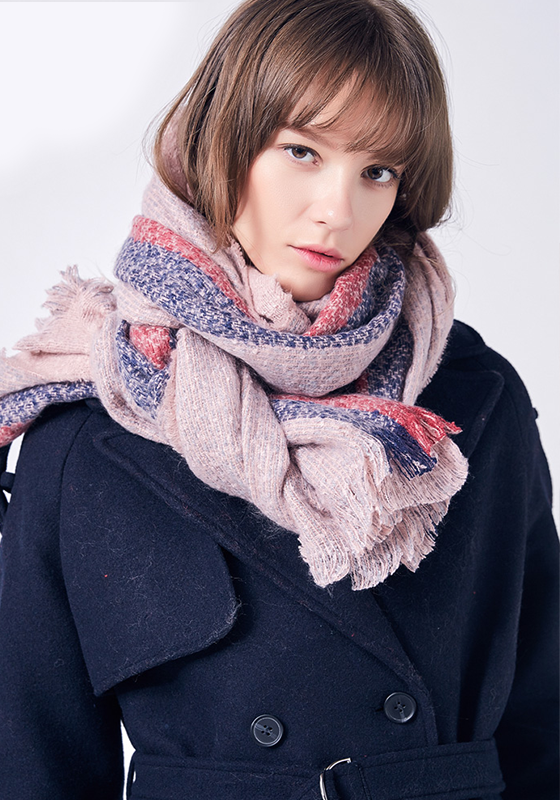 Stripe Foulard Femme Scarf
