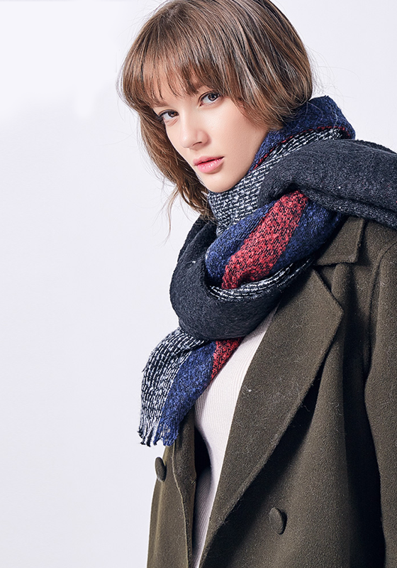Stripe Foulard Femme Scarf