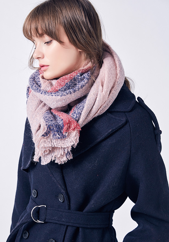 Stripe Foulard Femme Scarf