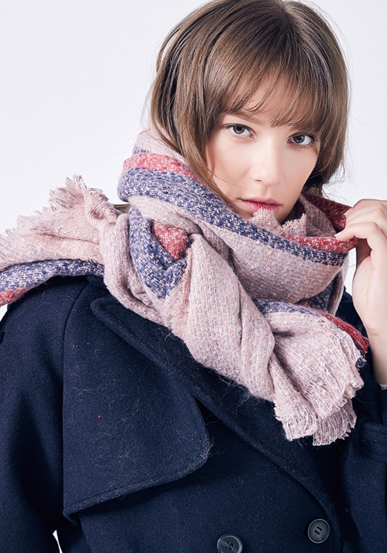 Stripe Foulard Femme Scarf