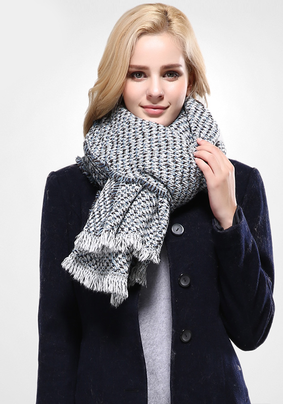 Thick Tassel Winter Scarf