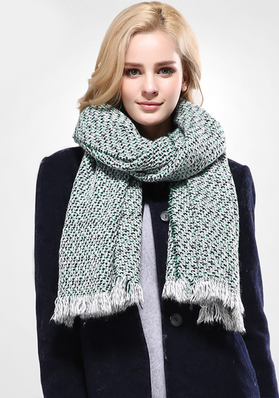 Thick Tassel Winter Scarf