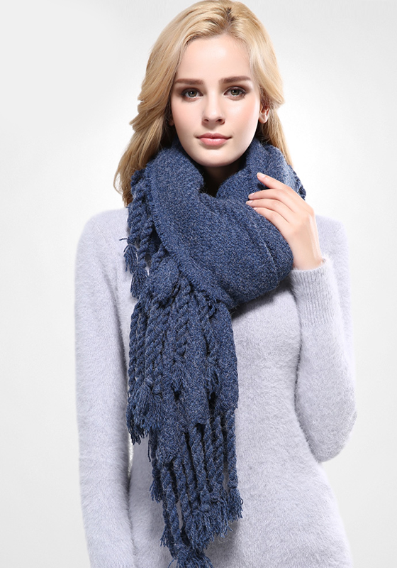 Tassel Thicken Long Scarf