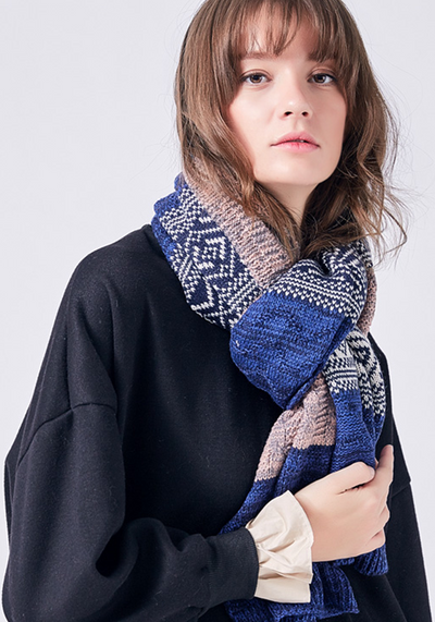 Bufandas Mujer Patchwork Scarf