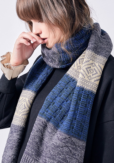 Bufandas Mujer Patchwork Scarf