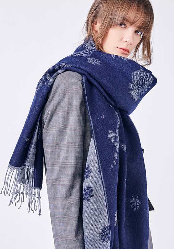 Wrap Flower Foulard Scarf