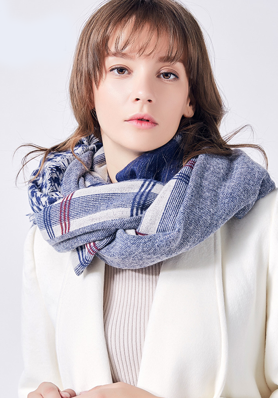 Foulard Cotton Plaid Scarf